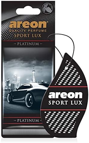 AREON Sport LUX Quality Perfume/Cologne Cardboard Car & Home Air Freshener, Platinum (Pack of 12)