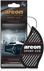 AREON Sport LUX Quality Perfume/Cologne Cardboard Car & Home Air Freshener, Platinum (Pack of 12)