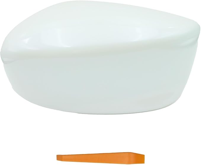Driver Left Side Mirror Cover Cap Compatible with Honda Accord 2008-2012 Pearl White