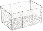 DII Chicken Wire Collection Farmhouse Vintage Wall Baskets, Assorted Basket, Antique White