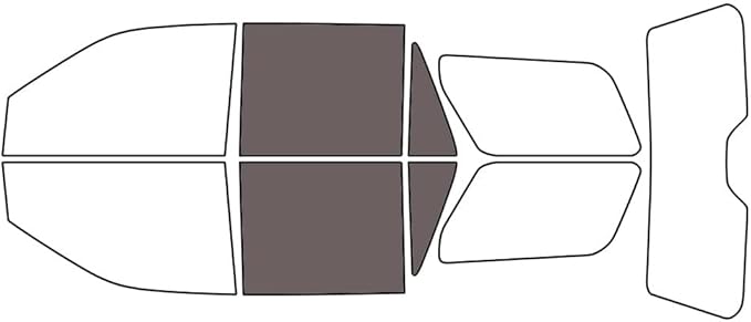 Rvinyl Window Tint Kit Compatible with Ford Expedition 2018-2024 - Back Precut Kit - 35%