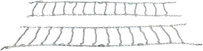 Mytee Products (2 Pack/Set of 4 22.5" Twist Link Snow Tire Chain for Semi Trucks - Emergency Tire Traction Chain - Snow Blowe