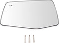 TRQ Driver Side Mirror Glass Heated Blind Spot Detection Compatible with 2019-2020 Chevrolet Silverado 1500 GMC Sierra 1500 G