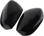 2Pcs Front Driver Side and Passenger Side Rearview Mirror Cover Caps Compatible with Honda Accord 2008 2009 2010 2011 2012 glossy Black