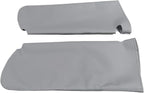 Car Sun Visor Cover Pair Fit for Chevy Tahoe Suburban Yukon 1995-1999, Microfiber Leather, Gray