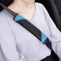 2 Pack Seat Belt Shoulder Pads for Scenic E-Tech Electric V 2023, Carbon Fiber Texture Strap Cover Breathable Interior Protection Cushion Accessories Kit,Blue