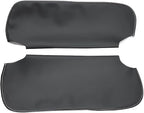 Car Sun Visor Cover Pair Fit for Chevy Camaro 1993-2002, for Pontiac Firebird 1993-2002, Microfiber Leather, Black-Gray Stitch