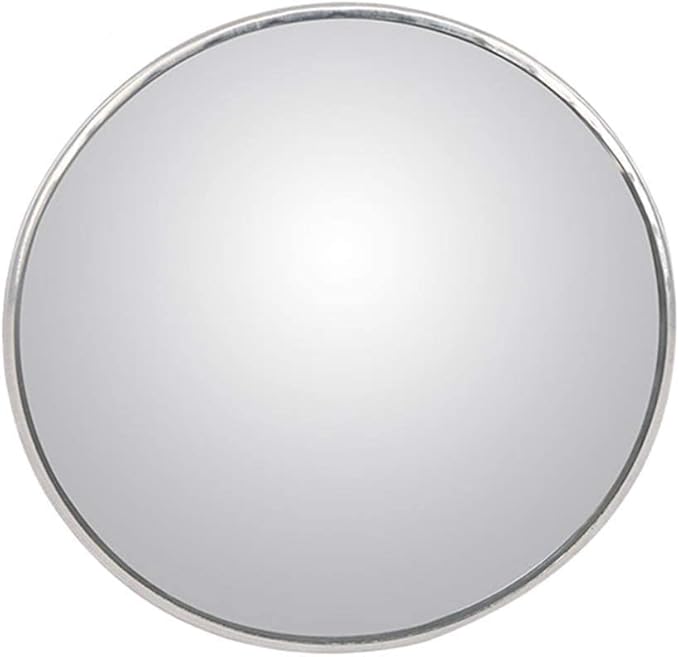 2Pcs 3 Inch Non-Adjustable Large Stick-On Convex Blind Spot Mirror, HD Glass Big Round Rear View, Strong Adhesive for Car, Van, SUV and Trucks (3"(75mm), Frameless)