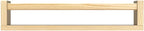 Forbena Natural Wood Nursery Bookshelves for Wall, 24 Inches Long Floating Book Shelves, Wall Mounted Bookcase for Baby Teen 