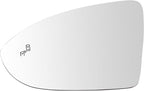 TRQ Mirror Glass Driver Side for Models with Factory Equipped Blind Spot Indicator Compatible with 2015-2021 Volkswagen GTI G