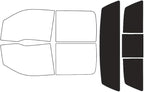Rvinyl Window Tint Kit Compatible with Ford F-150 2009-2014 4 Door - Black 20% - Single Ply No Bubble Film - Do it Yourself Vehicle Rear Windshield Precut Kit