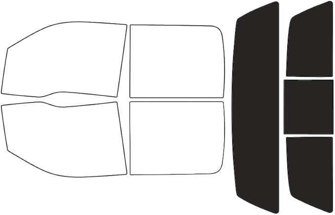 Rvinyl Window Tint Kit Compatible with Ford F-150 2009-2014 4 Door - Black 20% - Single Ply No Bubble Film - Do it Yourself Vehicle Rear Windshield Precut Kit