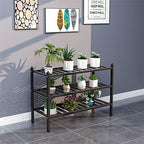 Dranixly Shoe Rack, 3-Tier Bamboo Stackable Shelf Storage Organizer, Stand for Closet, Entryway, Hallway, Bathroom and Living
