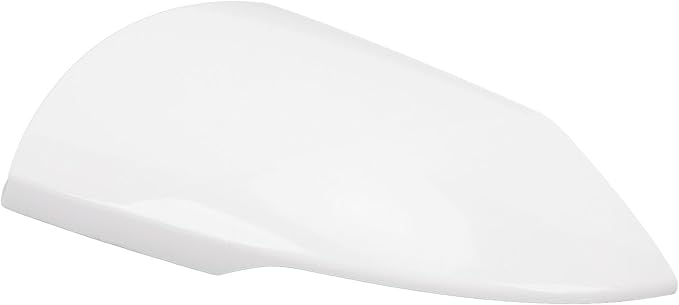 Side Mirror Cover Cap Unpainted White Rearview Wing Mirror Cap Weather Replacement for Hyundai Elantra 2021 to 2023 (Left)
