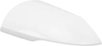 Side Mirror Cover Cap Unpainted White Rearview Wing Mirror Cap Weather Replacement for Hyundai Elantra 2021 to 2023 (Left)