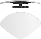 2 Pack 360° Adjustable Blind Spot Mirrors for Cars – Universal Stick-On Rear View Mirrors for Improved Visibility, Wide Angle Convex Mirror for Trucks, SUVs, and Vehicles, Round & Fan-Shaped