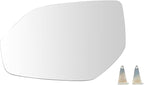 TRQ Driver Side Mirror Glass Non Heated Flat For Factory Equipped & Aftermarket Mirrors Compatible with 2018 Volkswagen Atlas