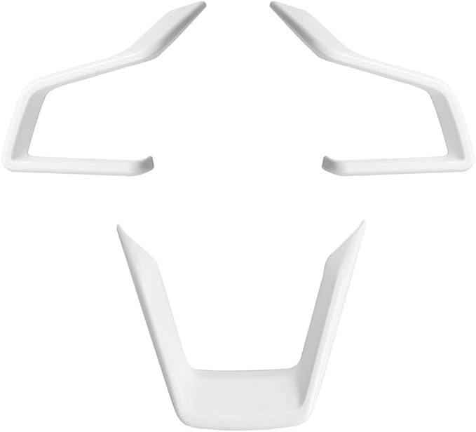 Auovo Steering Wheel Cover Trims for Subaru Crosstreck Outback Legacy Ascent Accessories 2018-2026 Steering Wheel Panel Frame Covers for Subaru Impreza 2017-2026 / Forester 2019-2025 2026 (White)