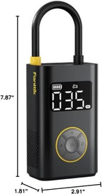 Fanttik X9 Pro Portable Tire Inflator for Compact Car, 1Min Fast Inflate Electric Bike Pump with Digital Tire Pressure Gauge, 150PSI Air Compressor for Electric Bikes, Motorcycle, Ball