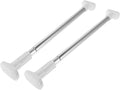 Amosfun Heavy Duty Closet Rod 2pcs Stainless Steel Extendable Clothes Rail 47-80cm Adjustable Tension Pole for Wardrobe and B