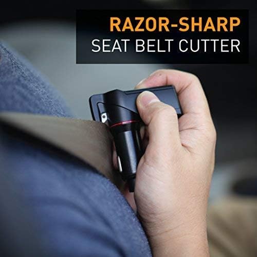 Ztylus Stinger Car Emergency Tool, Spring-Loaded Window Breaker, Car Safety Hammer, Seatbelt Cutter and Window Glass breaker,