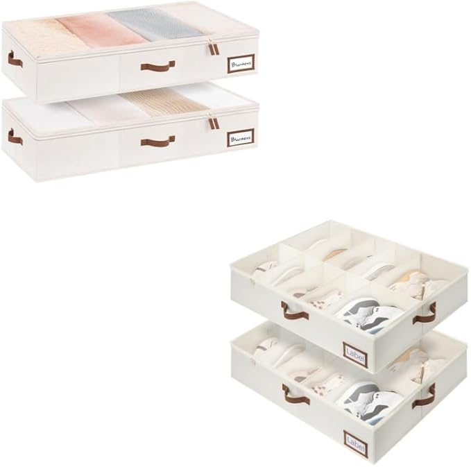 Under Bed Storage Containers with Under Bed Shoe Storage