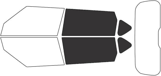 Rvinyl Window Tint Kit Compatible with Kia Soul 2014-2019 - Back Precut Kit - 20%