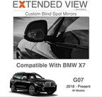 Blind Spot Mirrors- Compatible with BMW X7 Extended View, X7 Series - 2 Piece Set (Left & Right)