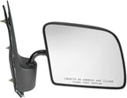 TRQ 2 Piece Driver and Passenger Side Mirror Assembly Set Manual Adjustment Non-Heated No Memory Black Compatible with 1994-2