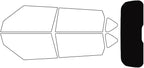 Rvinyl Window Tint Kit Compatible with Kia Soul 2014-2019 - Rear Windshield Precut Kit - 5%
