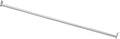 Design House 48 Inch to 72 Inch Adjustable Closet Rod for Hanging Clothes, White, Heavy Duty Steel, Center Support Bracket In