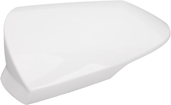 Side Mirror Cover Cap Unpainted White Rearview Wing Mirror Cap Weather Replacement for Hyundai Elantra 2021 to 2023 (Left)