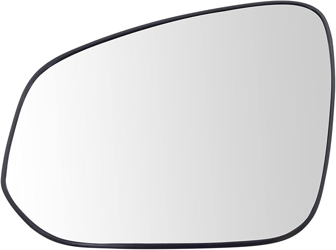 TRQ Driver Side Heated Mirror Glass with Backing Plate Compatible with 2013-2015 Toyota RAV4 TO1324126