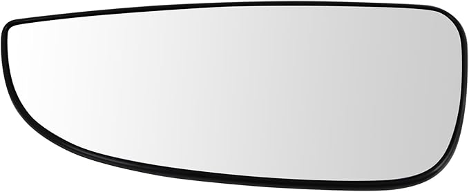 TRQ Left Lower Mirror Glass Heated Clear Driver Side Compatible with 2014-2023 Ram ProMaster 1500 2500 3500 CH1324194