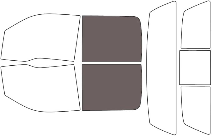 Rvinyl Window Tint Kit Compatible with Ford F-150 2009-2014 4 Door - Black 35% - Single Ply No Bubble Film - Do it Yourself Vehicle Back Precut Kit