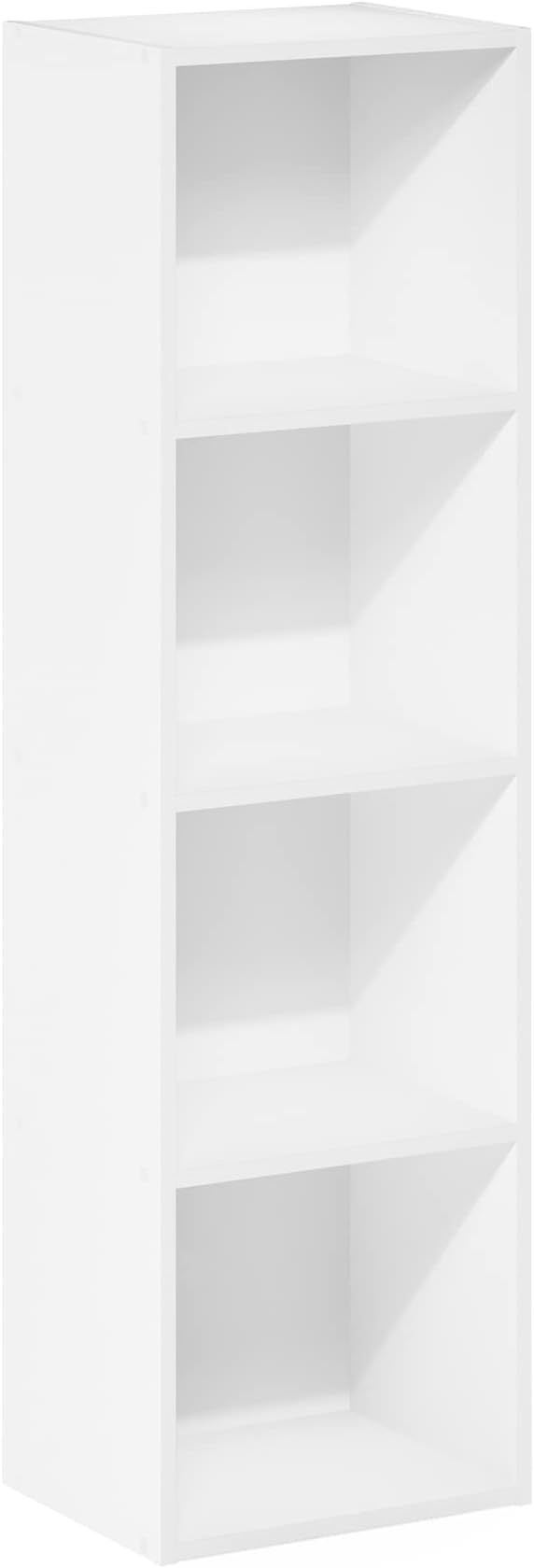 Furinno PASIR Book Shelf, 4-Tier Modern Bookshelf, Open Shelves Bookcase 9 x 12 x 42, Easy Assembly, for Living Room, Bedroom