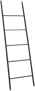 mDesign Metal Leaning Blanket and Towel Ladder - Display Rack for Bedroom and Bathroom - Throw/Quilt Holder - Nursery Wall Ra