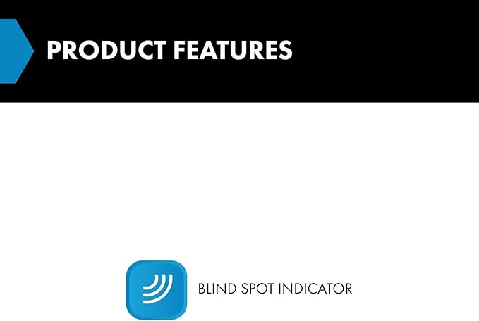 TRQ Driver Side Mirror Glass Blind Spot with Backing Plate For Factory Equipped Mirrors Compatible with 2017-2018 Ford Escape