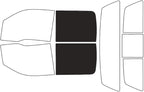 Rvinyl Window Tint Kit Compatible with Ford F-150 2009-2014 4 Door - Black 20% - Single Ply No Bubble Film - Do it Yourself Vehicle Back Precut Kit