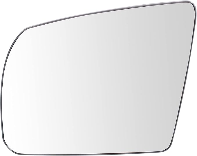 TRQ Driver Side Mirror Glass Non-Heated Compatible with 2008-2017 Toyota Sequoia 2007-2020 Tundra TO1324106