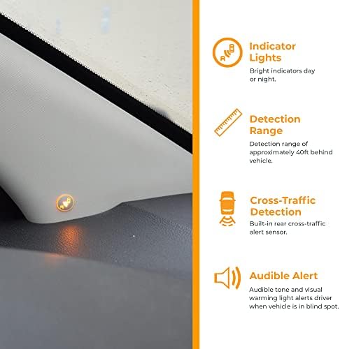 Brandmotion Radar Blind Spot System with Cross Traffic Detection RDBS-1600 | Seamless Integration | Lane Change Assist | 40ft