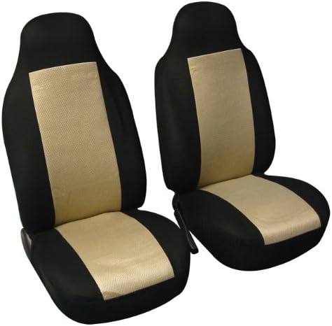 FH Group Car Seat Cover Rear Set Striking Striped Car Seat Covers with Rear Split Bench, Universal Fit Interior Accessories f