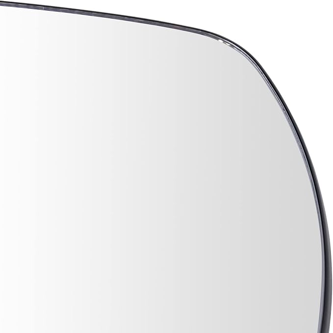 TRQ Passenger Side Mirror Glass Convex with Backing Plate For Factory Equipped & Aftermarket Mirrors Compatible with 2016-18 