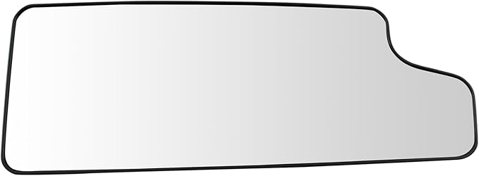 TRQ Passenger Side Lower Mirror Glass Convex Snap On Compatible with 2020-2022 Chevrolet Silverado 1500 2500 HD 3500 HD 2020-