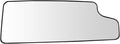TRQ Passenger Side Lower Mirror Glass Convex Snap On Compatible with 2020-2022 Chevrolet Silverado 1500 2500 HD 3500 HD 2020-