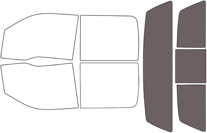 Rvinyl Window Tint Kit Compatible with Ford F-150 2009-2014 4 Door - Black 35% - Single Ply No Bubble Film - Do it Yourself Vehicle Rear Windshield Precut Kit