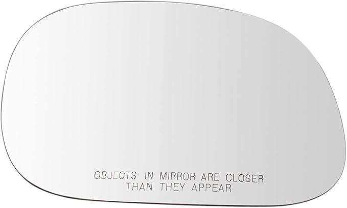 TRQ Passenger Side Mirror Glass Manual Convex Peel and Stick Compatible with 1997-2003 Ford F-150 1997-1999 F-250 2004 F-150 