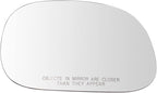 TRQ Passenger Side Mirror Glass Manual Convex Peel and Stick Compatible with 1997-2003 Ford F-150 1997-1999 F-250 2004 F-150 