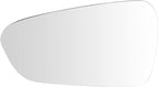 TRQ Driver Side Mirror Glass Heated For Factory Equipped Mirrors Compatible with 2012-2020 Tesla Model S