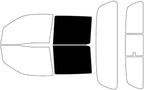 Rvinyl Window Tint Kit Compatible with Nissan Frontier 2022-2024 (4 Door Crew Cab) - Back Precut Kit - 5%